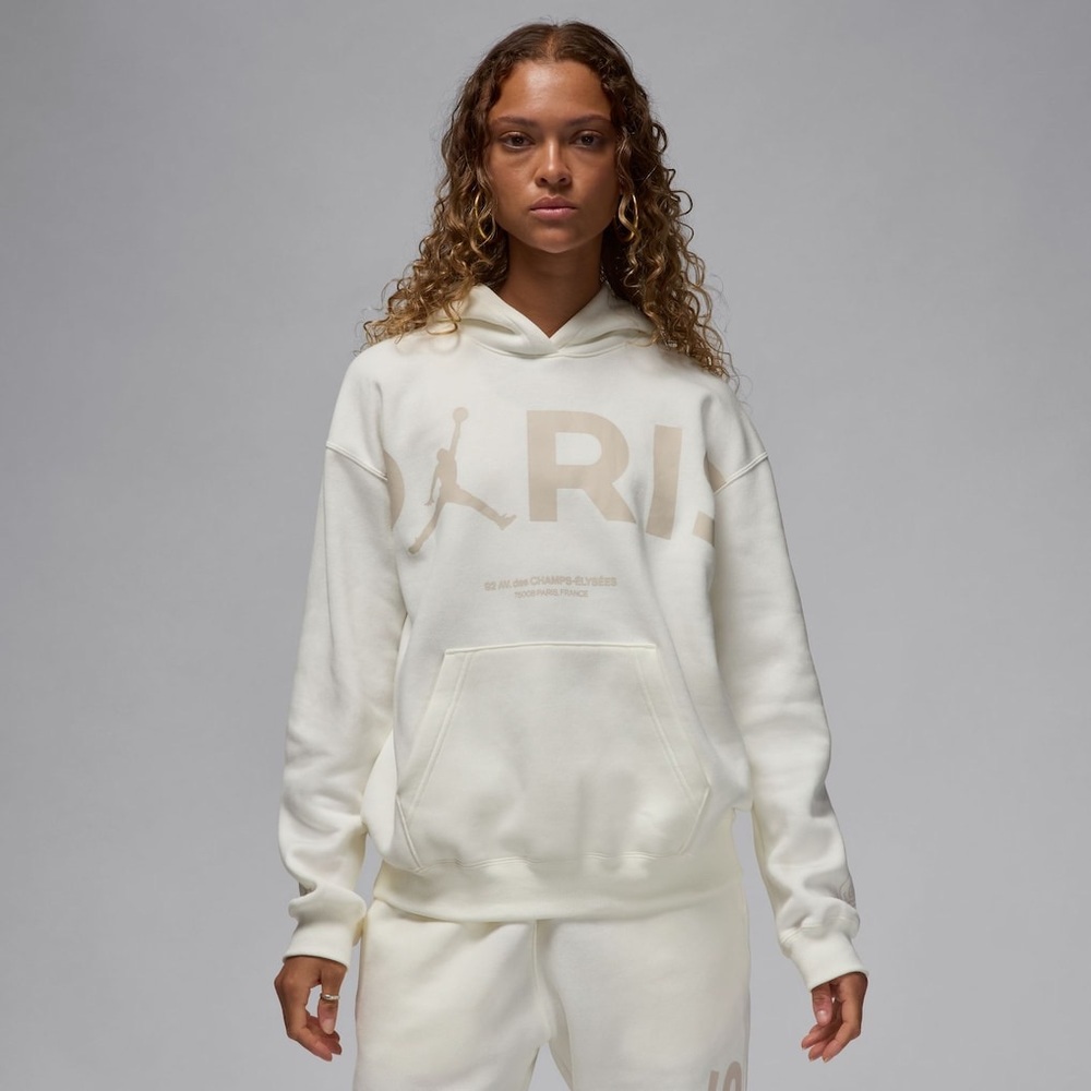 NWT Jordan PSG Paris Saint-Germain Brooklyn Off White Pullover Hoodie